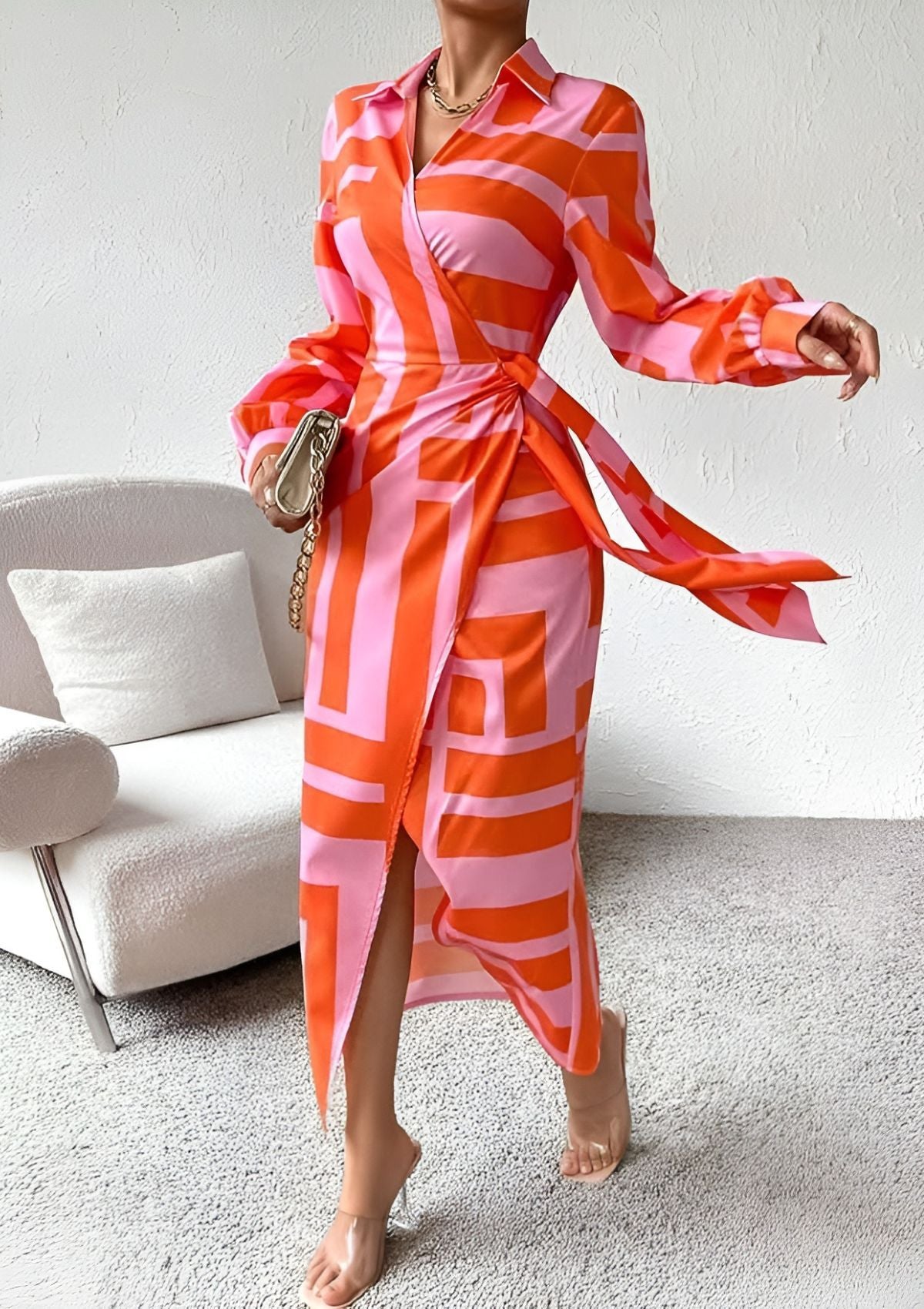 Amalia | Wikkeljurk met Print