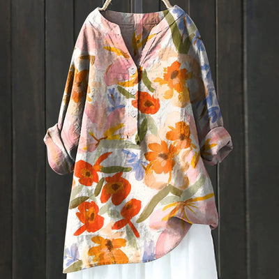 Angela | Casual Gebloemde Blouse