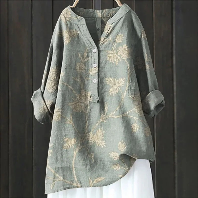 Angela | Casual Gebloemde Blouse