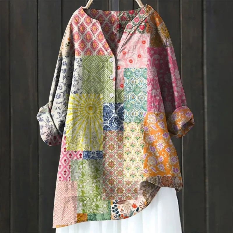 Angela | Casual Gebloemde Blouse