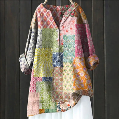 Angela | Casual Gebloemde Blouse
