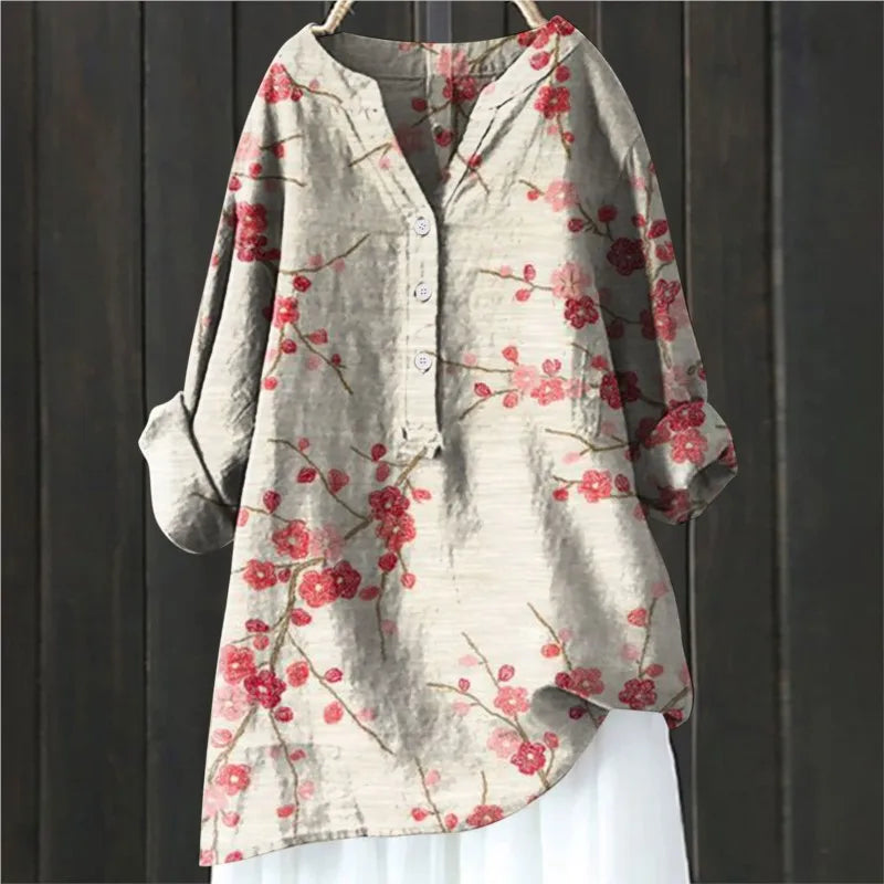 Angela | Casual Gebloemde Blouse
