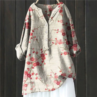 Angela | Casual Gebloemde Blouse