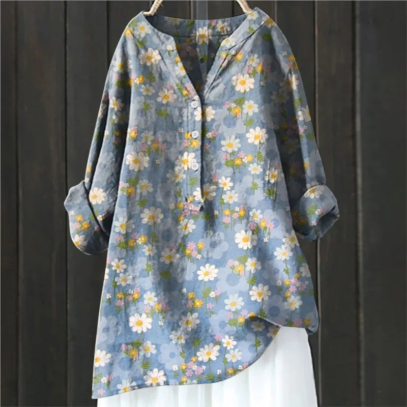 Angela | Casual Gebloemde Blouse